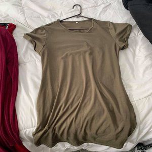 SHEIN GREEN TSHIRT DRESS